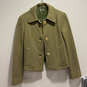 MiuMiu Vintage Olive Green Women's Jacket